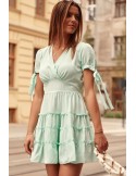 Rochie de vara cu maneca scurta menta PR3181 - Magazin online - Boutique